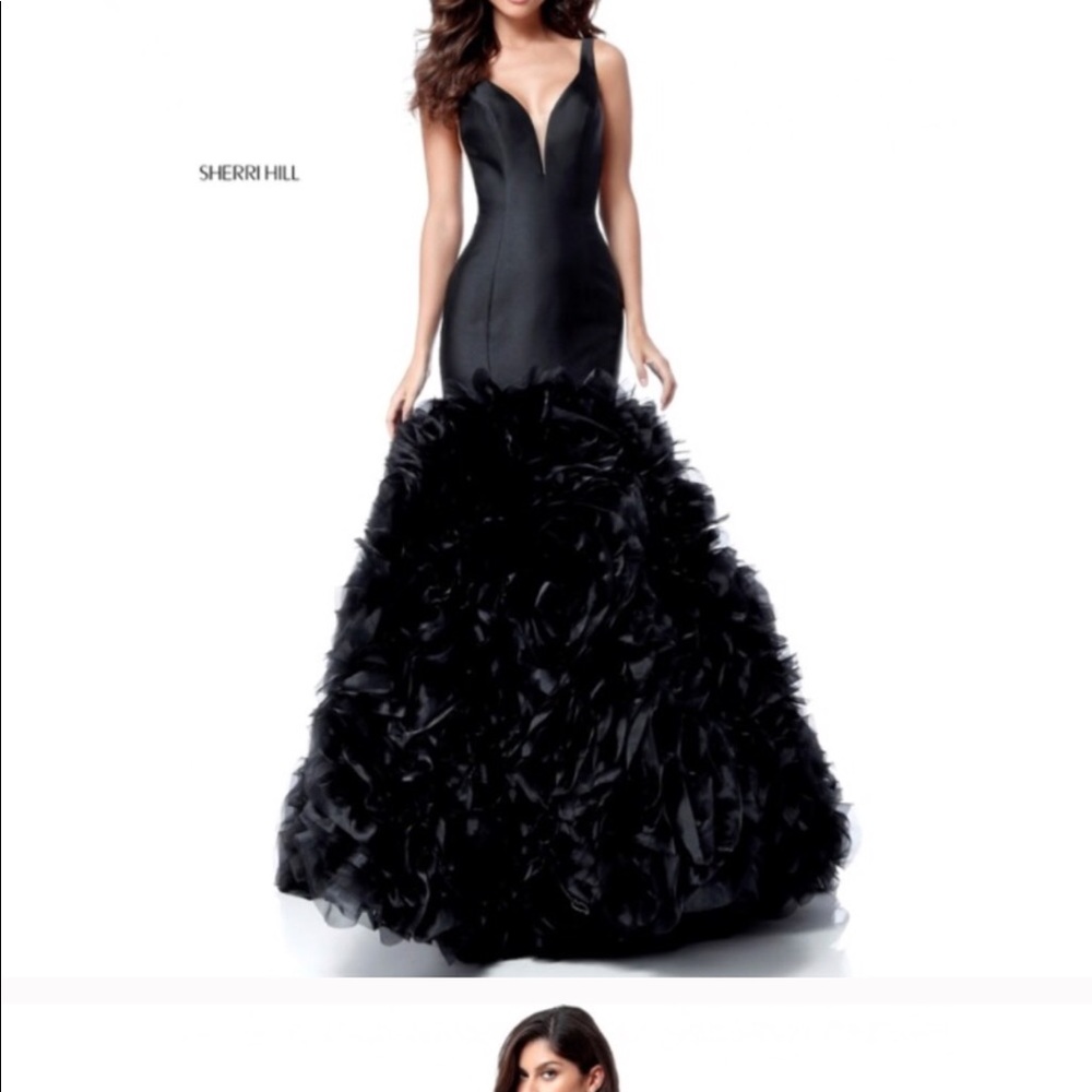 Sherri Hill Black Prom Dress